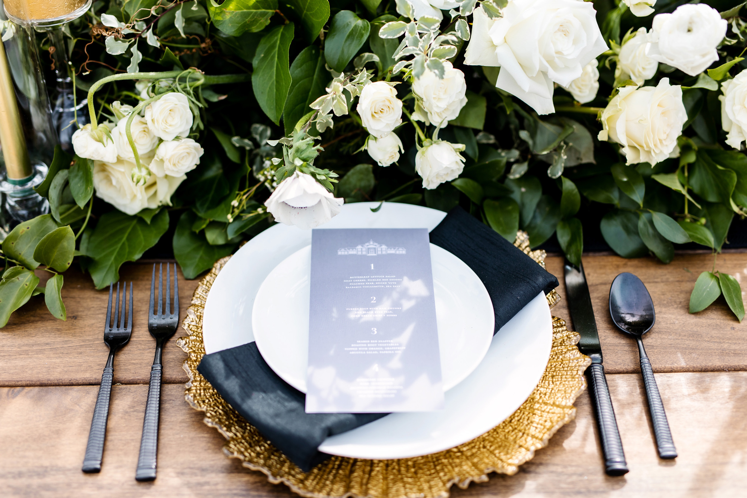 Black white gold clearance wedding