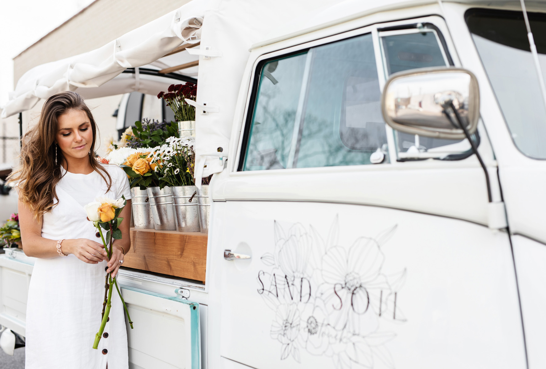 VW Flower Truck Dallas Florist Branding Photography