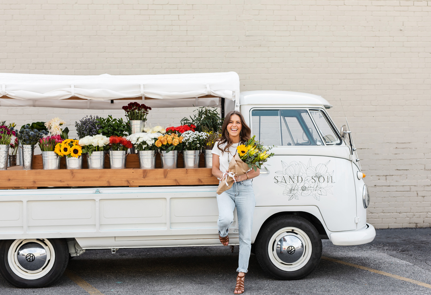VW Flower Truck Dallas Florist Branding Photography