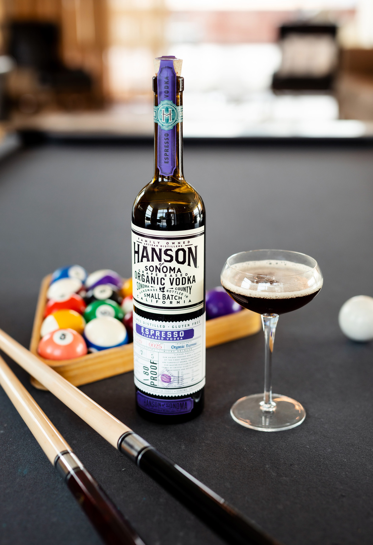 Hanson Vodka Liquor Product Photography