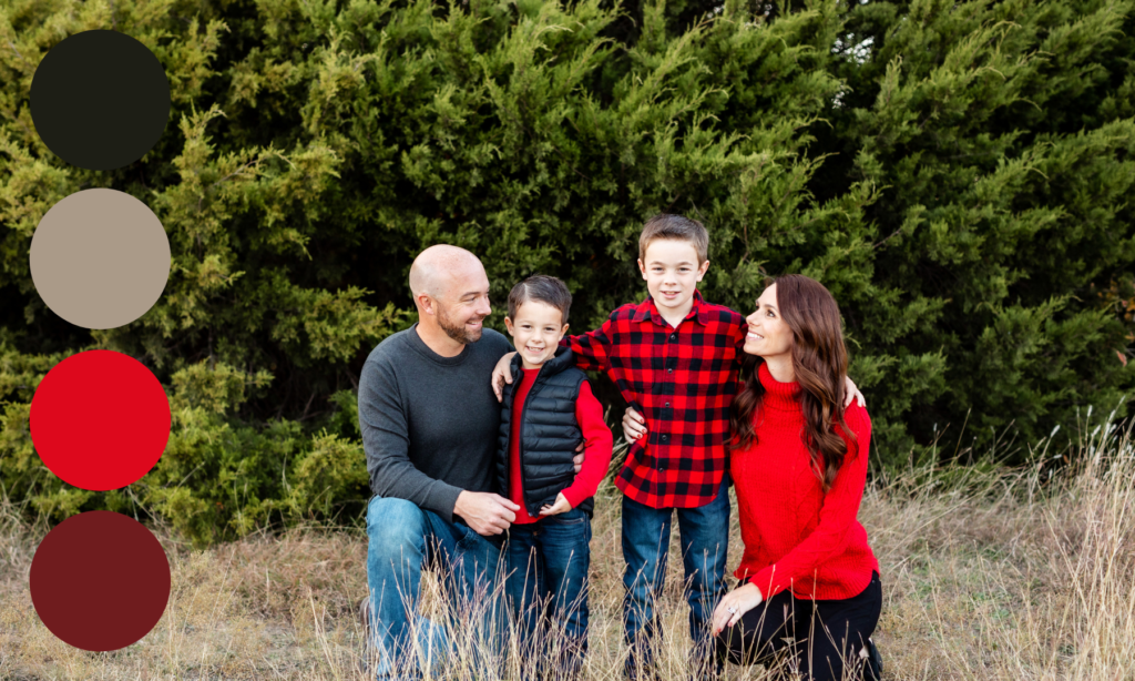 Family session outfit ideas color palette
