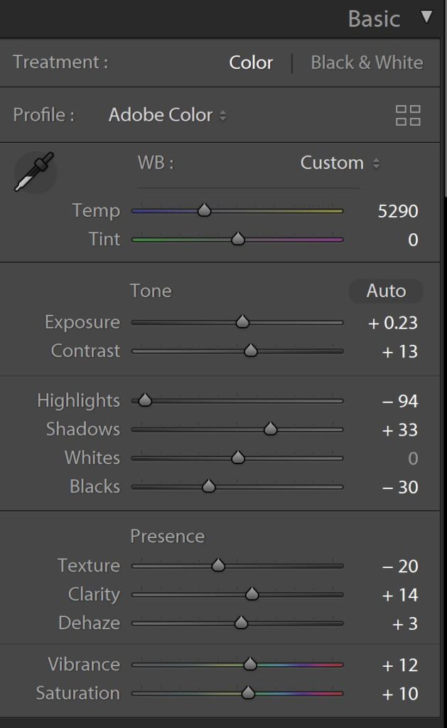 How to edit photos in direct sunlight in lightroom