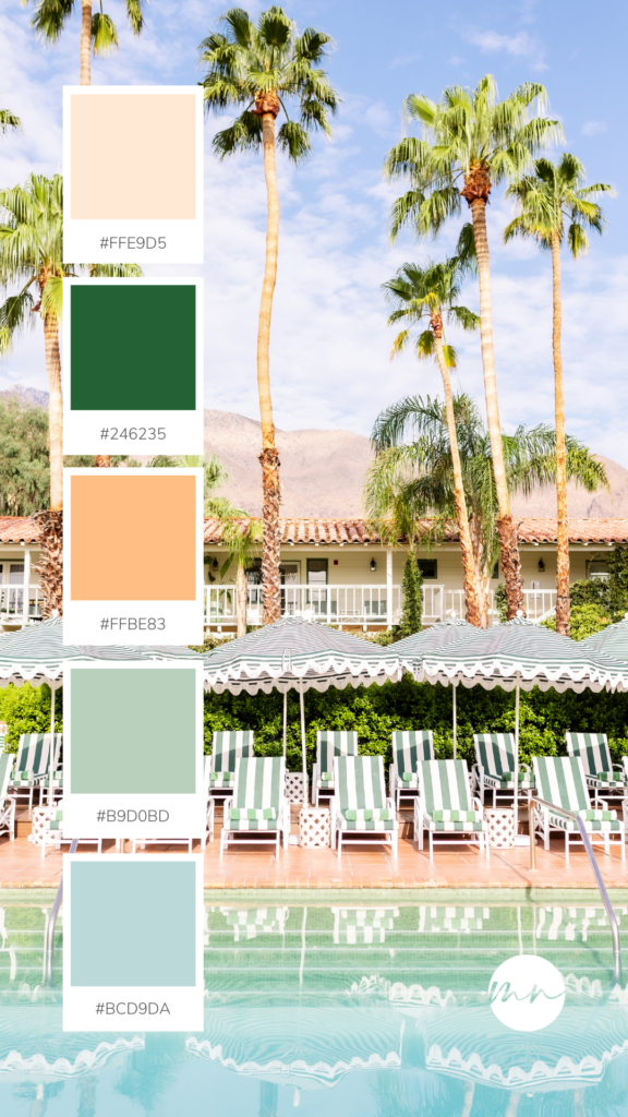 Palm Springs Beach Color Palette